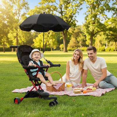 Bébé protege avec ombrelle pour poussette univeselle en picnic