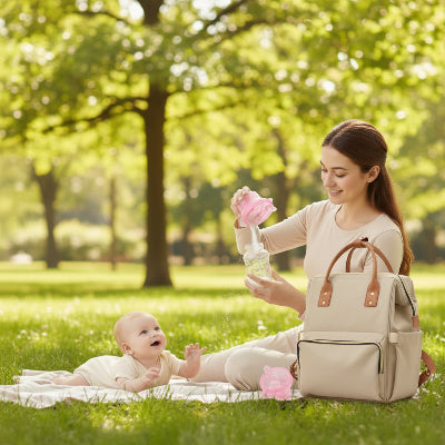 Boite doseuse lait en poudre picnic au parc