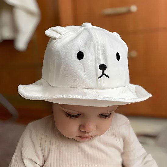 Chapeau bébé garçon blanc