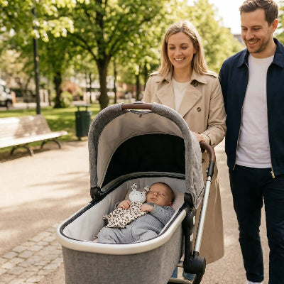 Doudou bebe promenade en famille