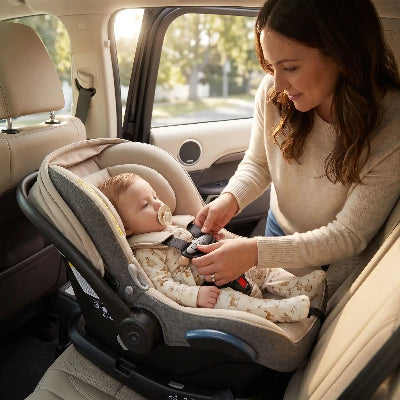 Maman attache bebe utilise attache tetine en bois