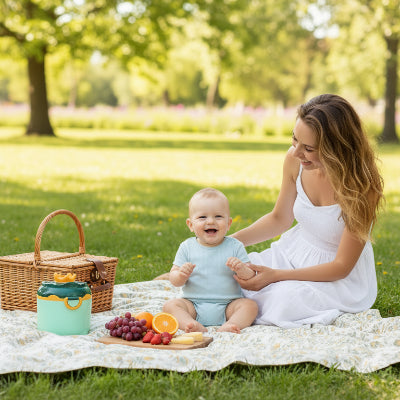  Maman bébé picnic avec boites doseuses lait