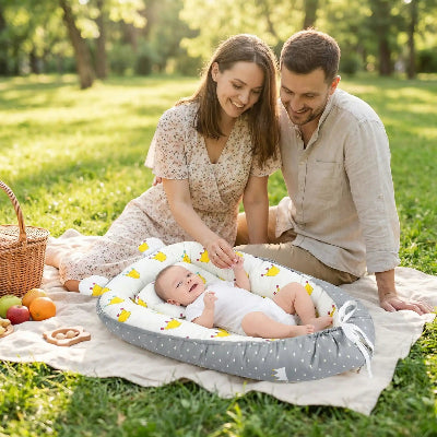 Nid d ange famille en pique nique
