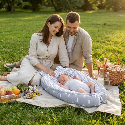Nid d ange famille et pique nique