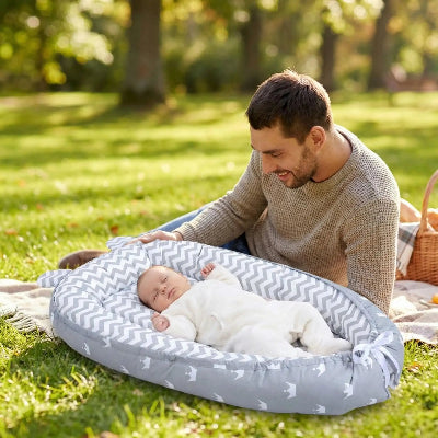 Nid d ange papa au parc