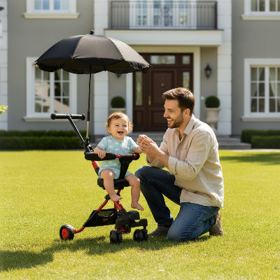 jouer avec bebe proteger par ombrelle pour poussette universelle