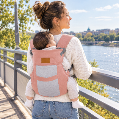 Porte bébé dorsal ergonomique promener confortablement
