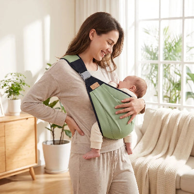Porte bébé en écharpe dès la naissance mal dos finit