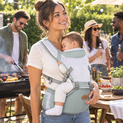 Porte bébé ergonomique physiologique qui renforce les liens