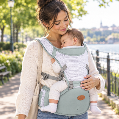 Porte bébé ergonomique physiologique sécuritaire