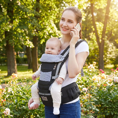 Porte bebe physiologique pour femme main libre