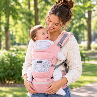 Porte bébé portage hanche face a soi