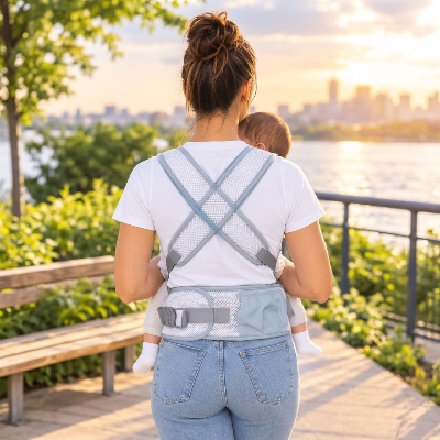 Porte bébé position siège ergonomique environnement serein