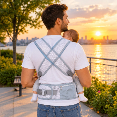 Porte-bébé position siège ergonomique libérer vos mains