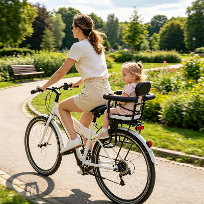 Porte bebe velo manman a porte son garcon