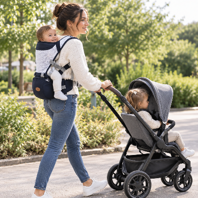 Porte bébé ventral siège ergonomique bébé bien installe