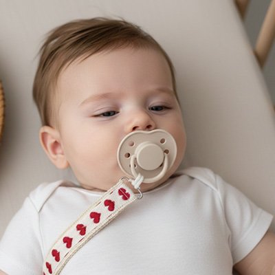 Attache tetine se repose tranquillement