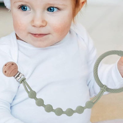 Attache tetine silicone bébé attentionné