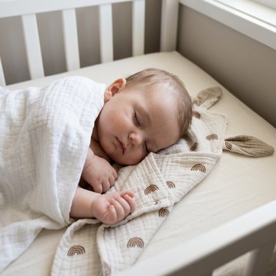 Bébé en compagnie de Doudou 