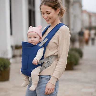 Bébé face avant dans un Porte-bébé