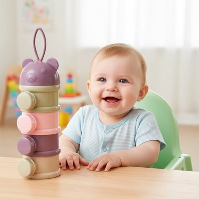 Bébé heureux d avoir Boite doseuse lait