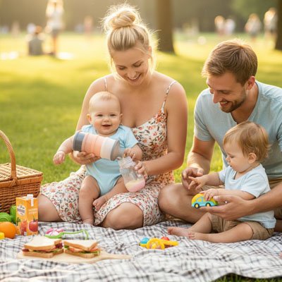 Boites doseuses lait pour les picnic reussie