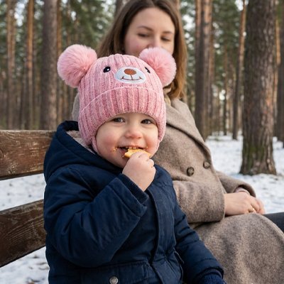 Bonnet bebe hiver au chaud