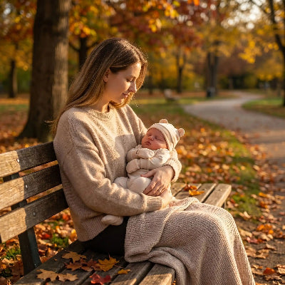 bonnet bebe naissance maman profite de l automne