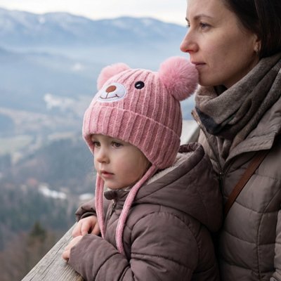 Bonnet bebe pour les sorties dans les montagnes