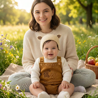 bonnet naissance bebe en pique nique