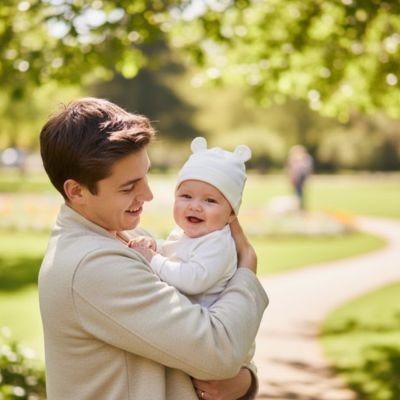 Bonnet naissance bébé protégé paternité comblé