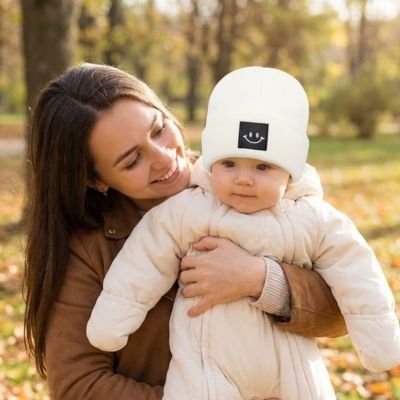 Bonnet pour bebe maman heureuse