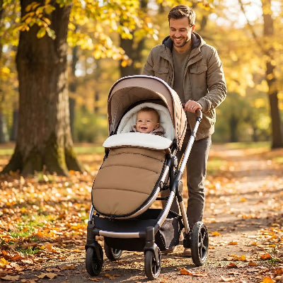 chanceliere universelle poussette papa bebe au parc