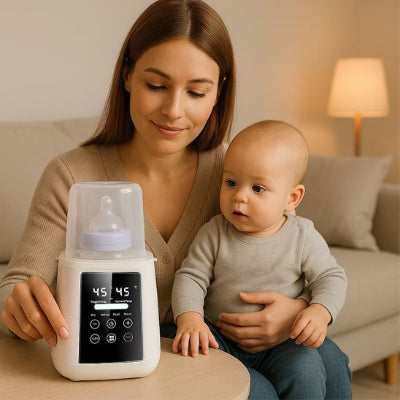 Chauffe biberon​ bébé maman heureux