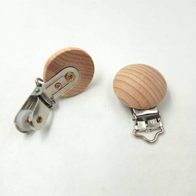 Doudou Attache tetine en-bois lisse