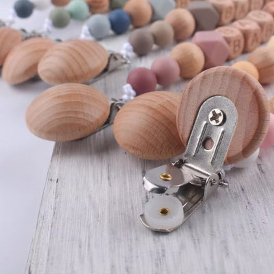 Doudou Attache tetine en bois