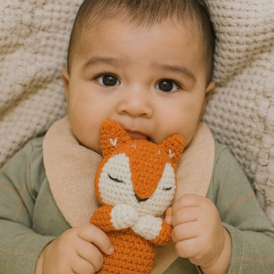 Doudou bebe orange