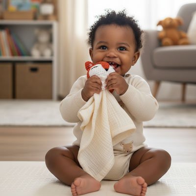 Doudou fille avec son compagnon