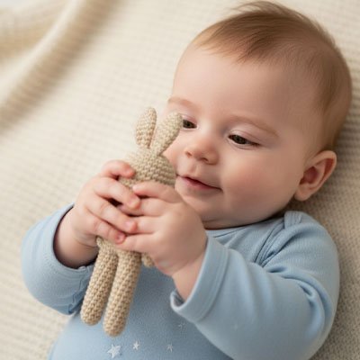 Doudou lapin doux moment