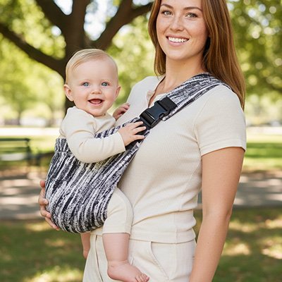Écharpe de portage bebe portage facile pour maman