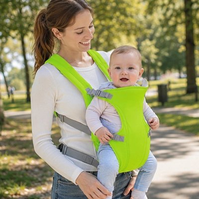 Maman bébé sereins avec Porte-bebe