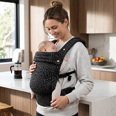 Maman mets bebe dans Porte bebe ergonomique pour sortir