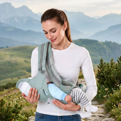 maman porte bébé physiologique hanche tout-terrain