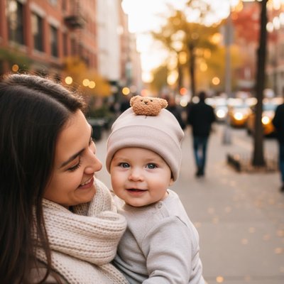 Maman ravis d avoir acheter Bonnet bebe 