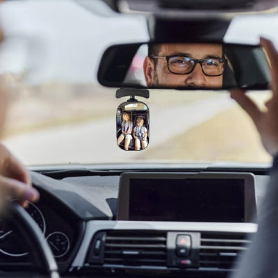 Miroir bebe voiture papa surveille ses enfants