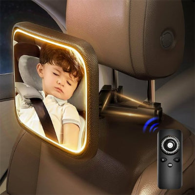 Miroir voiture bebe dort en sécurité