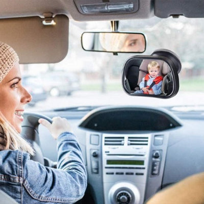 Miroir voiture bebe maman calme