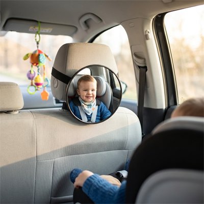 Miroir voiture pour bebe heureux et serein