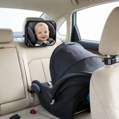 Miroir voiture pour bebe noir