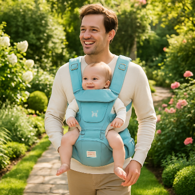 papa porte bebe dans le jardin_2a2dd547-74dc-4345-b4ee-745778306b89